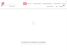 Tablet Screenshot of juventuscosmetic.com